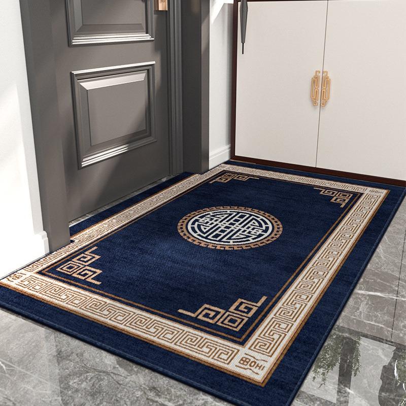 Willkommen Fußmatte im chinesischen Stil Rutschfester Küchenbodenläufer für Zuhause Wohnzimmer Hoteldekor Waschbare Badezimmer-Eingangsteppiche