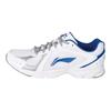 Li Ning Chaussures de Course Confortables Décontractées Absorbant les Chocs Respirantes Résistantes à l'Usure Antidérapantes Tige Basse Homme Baskets Blanc Bleu Gris ARBJ055-1