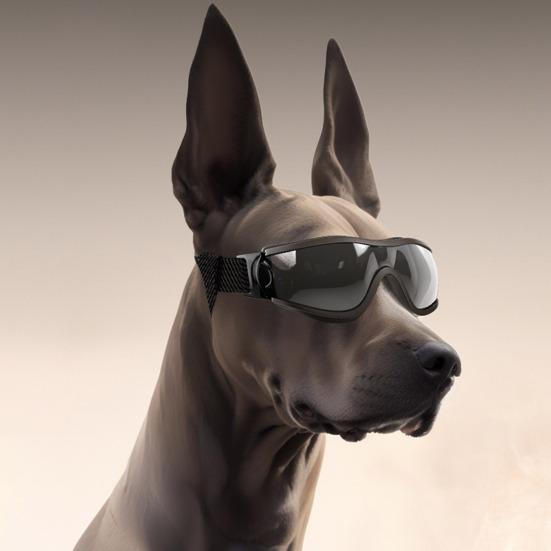 Hunde Sonnenbrille UV-Schutz Winddicht Hundeschutzbrille mit verstellbarem Riemen Outdoor für kleine, mittlere und große Hunderassen Anti-UV-Brille