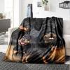 Dogs Print Flannel Blanket High Quality Warm Comfortable Cover for All Seasons Perfect for Gifts Home Decor
