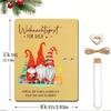 1/3sets Wooden Christmas Card with Test Tube - Christmas Money Gift Wrap for Women/Men/Friends, Holiday Cash Voucher Packaging
