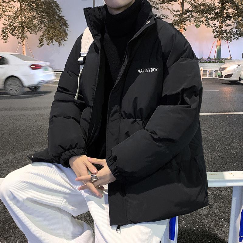 

2025 Stylish Men s Thick Winter Down Jacket - Trendy American Outerwear for Teens L for 55-65 kg