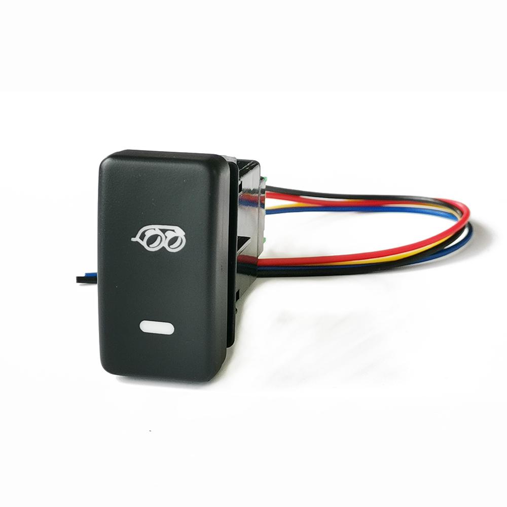 1Pc Car LED Light Garage Exhaust Momentary Switch Button For Honda Fit STREAM City Accord 8 2008 - 2013 Accessories