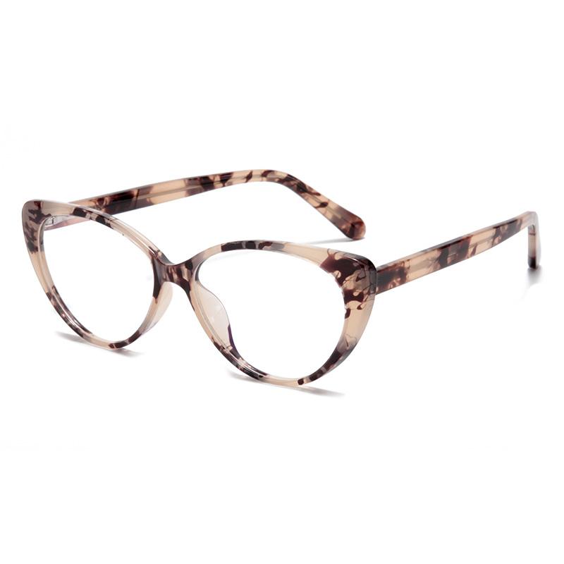 

Leopard Frame Oval Prescription Lens Myopia Spectacles Anti Blue Rays Cat Eye Nearsighted Glasses For Women 0 -0.5 -0.75 To -6.0 Myopia -6.0