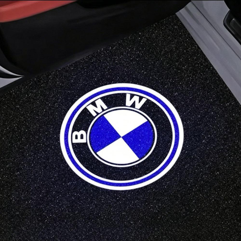 2PCS For BMW M E90 E60 F18E46 F30 F20 M2 M5 M3 E87 M4 X3 X5 X1 LED Car Door logo Projector Lamps Welcome Light Accessories RTKNU1