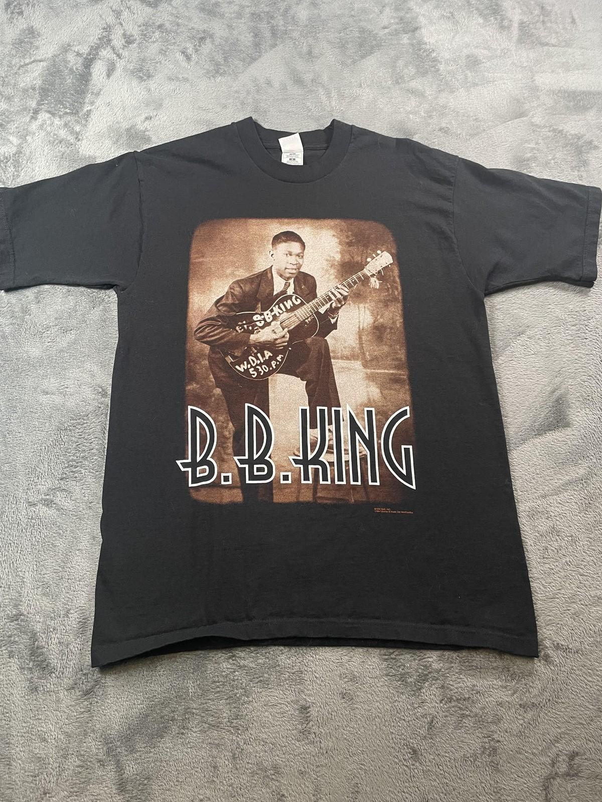 Vintage B.B. King Shirt Mens Large Black King of the Blues Tour Band 90s Tee Unisex T-Shirt XXXL