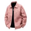 Cozy Up Men's Square Collar Motorcycle PU Leather Jacket Fat Plus Size Loose Casual Jacket