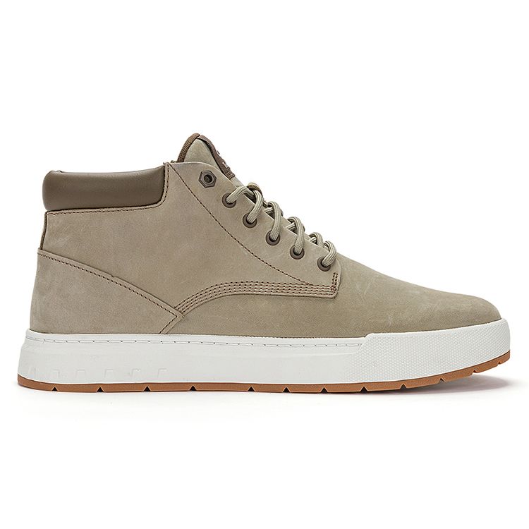 Timberland Comfortable Lightweight Slip-Resistant Mid-Top Sneakers Men Sneakers Light-Gray-Brown A674NW