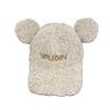 Cute bear ears lamb wool baseball cap women can wear autumn and winter thermal cap versatile to show their small face