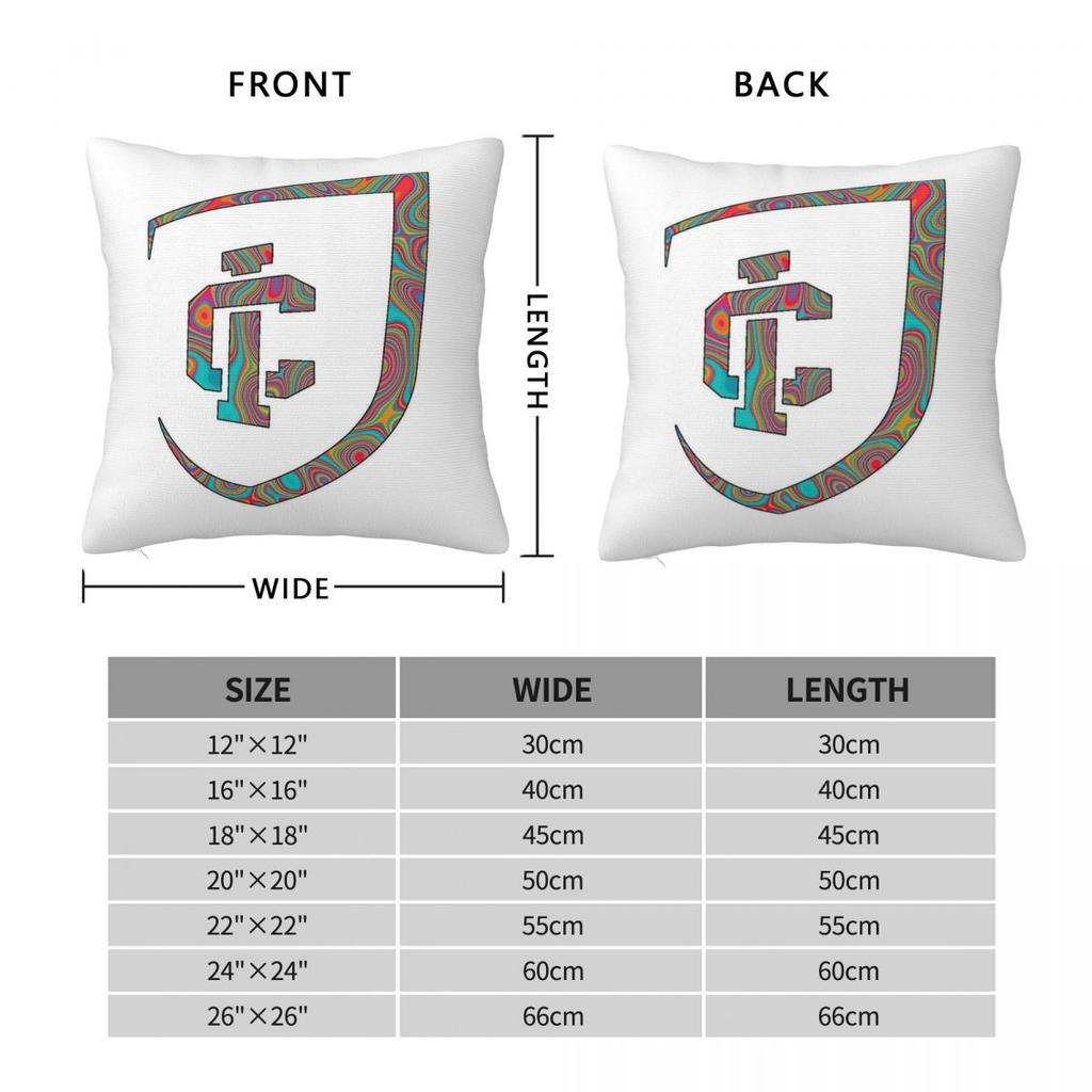 Ithaca College Logo Pillowcase Polyester Linen Velvet Pattern Zip Decor Throw Pillow Case Room Cushion Cover