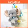 Hat Cute Sleeping Bow Cartoon Elephant Plush Toy Pendant For Decoration Bag