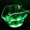 Illuminated Ice Buckets Transparent Beverage Tub with Glowing LED Champagne Container Beverages Chiller for Parties