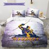 Biancheria da letto con motivo Melbourne Storm Decorazione per la casa Regalo di compleanno e festività (1 * copripiumino + 2 * federa, senza nucleo)