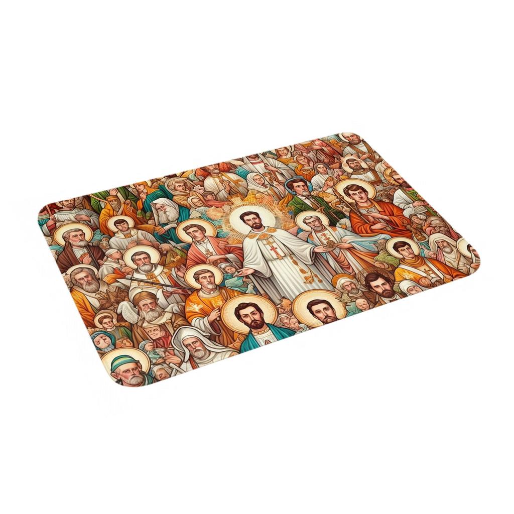 Jesus Religious Door Floor Kitchen Bathroom Mats Anti-Slip Outdoor Doormat Bedroom Balcony Entrance Carpet Rug