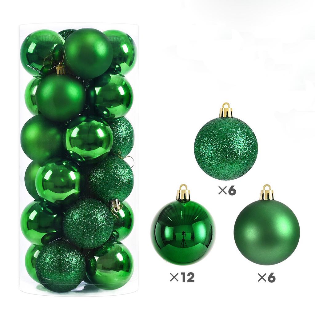 24Pcs 6CM Christmas Balls Decorations Hanging Christmas Tree Ornaments Pendants for Home Party Decor 2026 New Year Navidad Decor