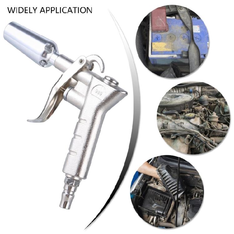 Luftblaspistolen aus Aluminiumlegierung mit Kupferdüse, 11 cm Stahlverlängerung und Schnellkupplungen für einfache Handhabung