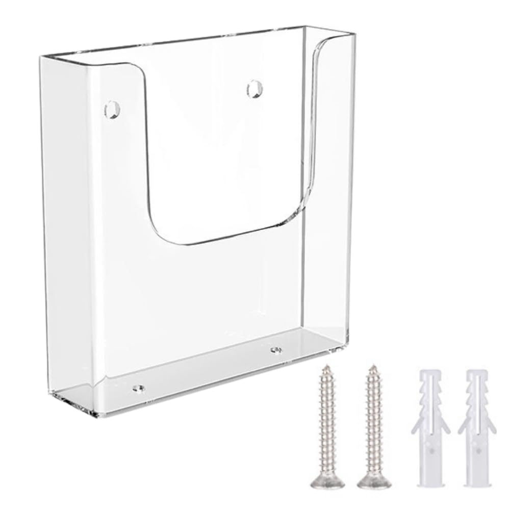 ideamall Catalog Stand, Flyer Stand, Catalog, Document, Wall Mount, Acrylic (A4 Size)