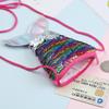Mermaid Tail Sequin Lanyard Coin Purse & Small Crossbody Wallet for Kids & Women