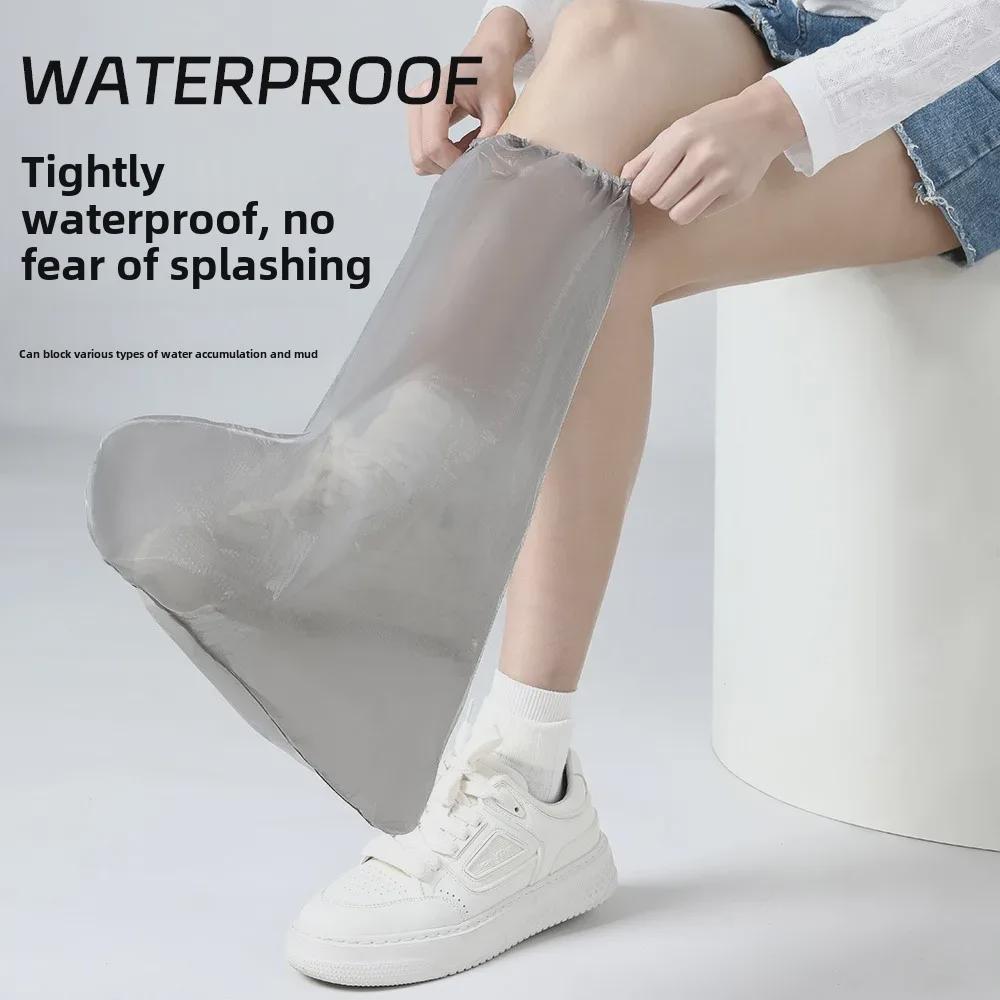 Huse portabile impermeabile de unică folosință pentru cizme de ploaie - Tub gros și înalt pentru adulți