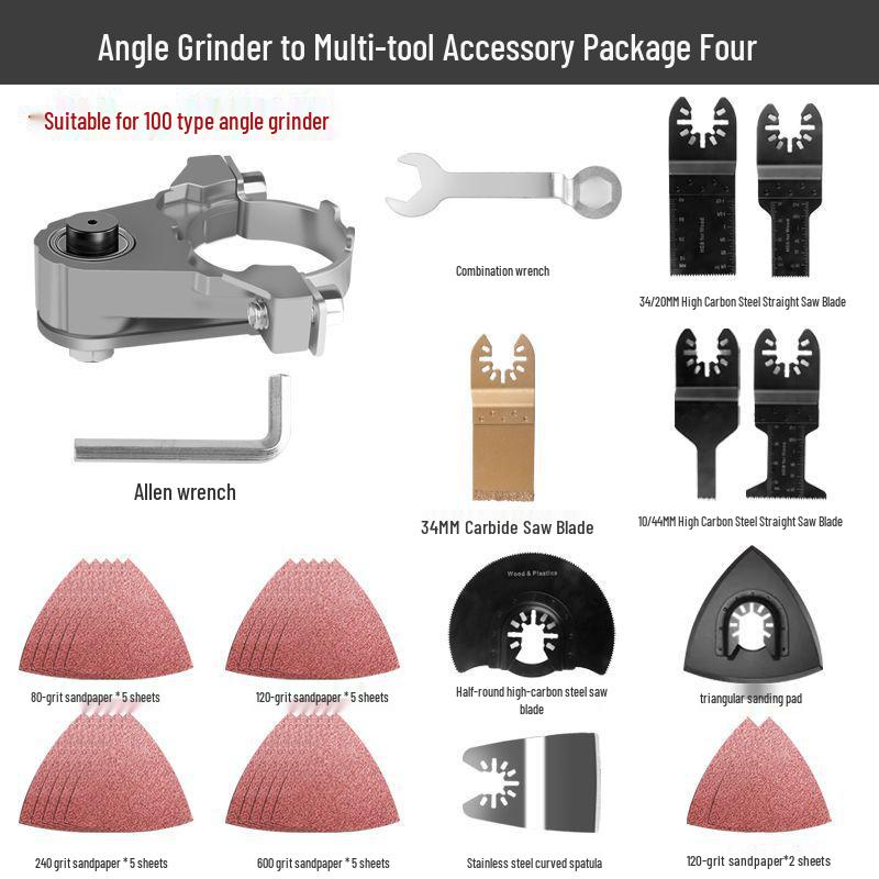 Angle Grinder Conversion Head: Multifunctional Woodworking Trimmer & Cutting Machine Adapter