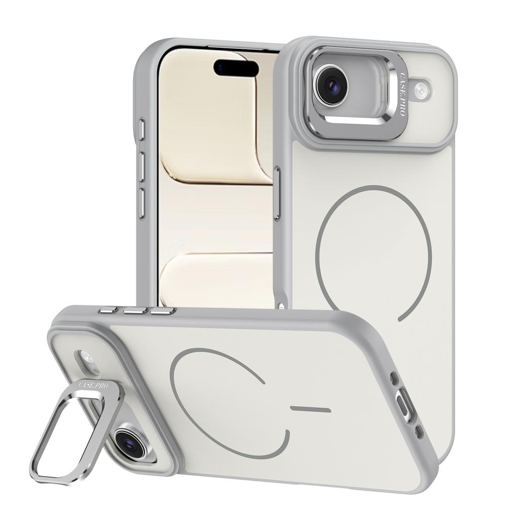 High Quality Liquid Silicone Magnetic Phone Case for iPhone 17 13 14 15 16 Pro Max Shockproof Cover Metal with Camera Frame