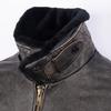 Maplesteed Super G1 Flight Jacket Men Gray Leather Jacket Vintage Quilted Natural Cowhide Fur