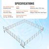 Pool Fence, 4 X 108 FT Pool Fences for Inground Pools, Removable Child Safety Pool Fencing, Easy DIY Installation Swimming Pool Fence, 340gms Teslin