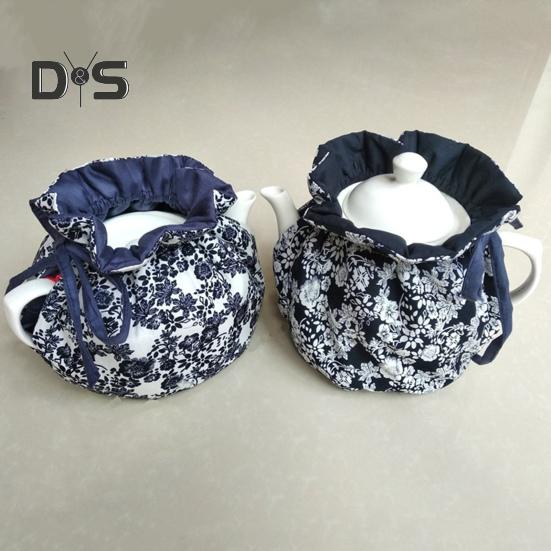 Flower Creative Pattern Teapot Cover Beautiful Cotton Teapot Holder Sleeve