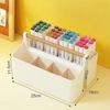 Desktop Compartment Storage Box Large Capacity Stackable Pen Holder Handheld TV Remote Control Organizer Household Accessories