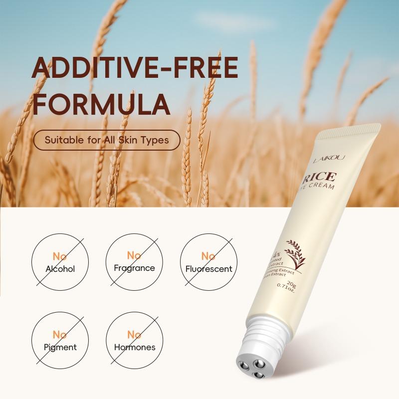 LAIKOU Crema Contorno Occhi all'Olio di Riso Idratante con Estratto di Erbe