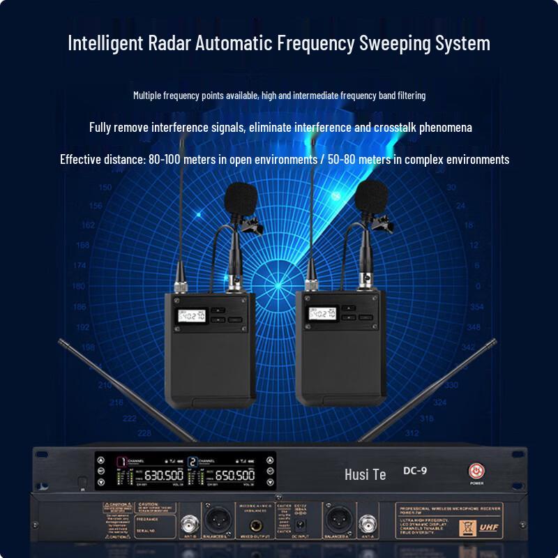Host DC-9 Wireless Dual Handheld Microphone System (CN version)