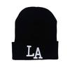 La Embroidered Cold-Weather Knit Hats For Men And Women, Autumn/Winter Thermal Knit Hats