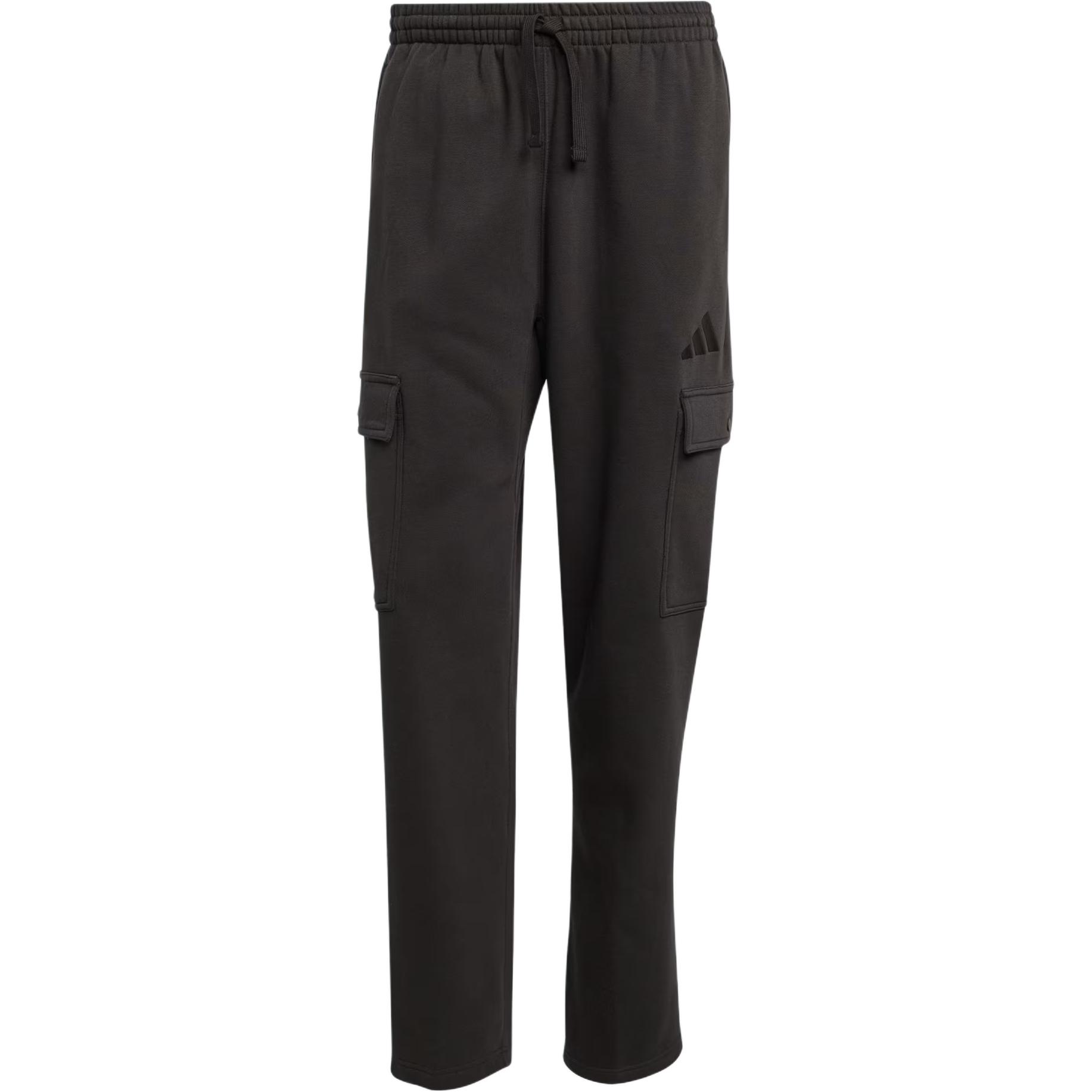 

Adidas Однотонные брюки карго свободного кроя с карманами Мужские брюки Черные JN0591