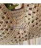 Summer Straw Woven Beach Tote - Fashionable Single Shoulder Handwoven Bag.