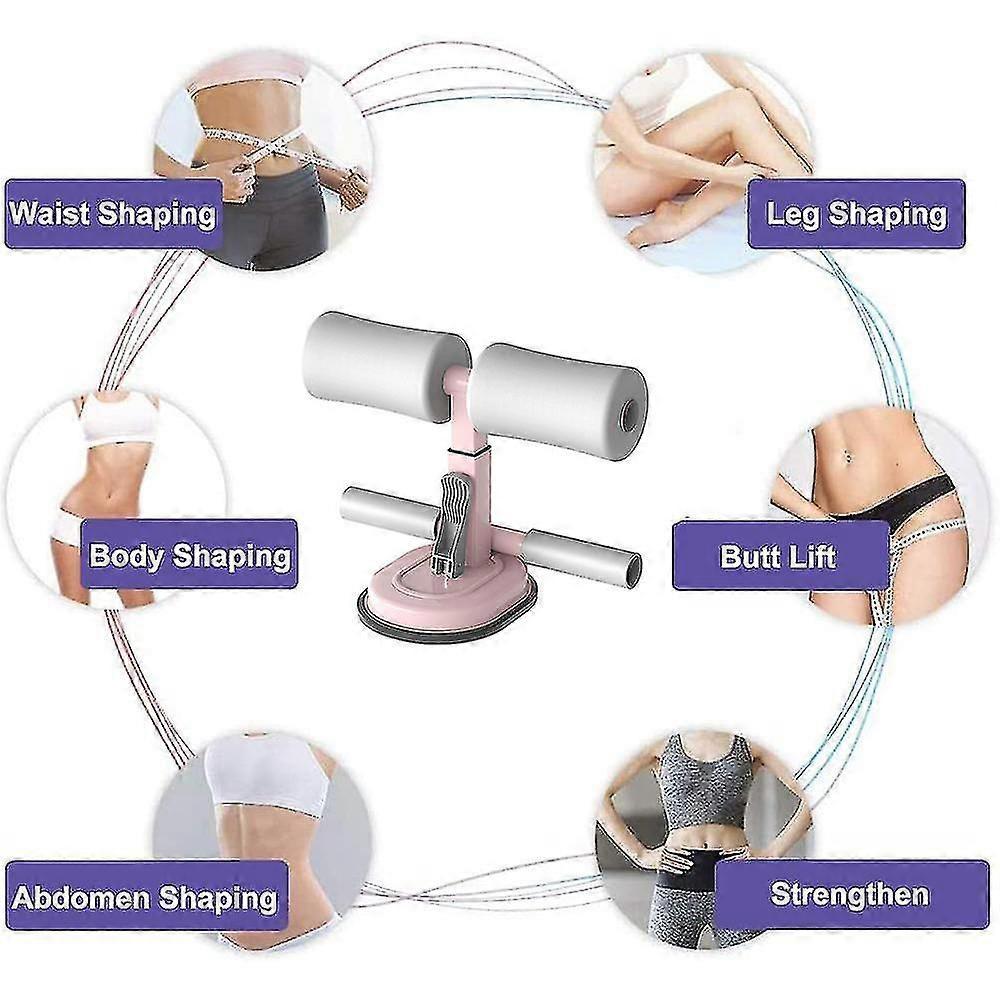 Portable Floor Sit-up Bar, Adjustable Self-priming Sit-up Assist, Fitness Two-row Sit-up Foot Stand For Home Workouts