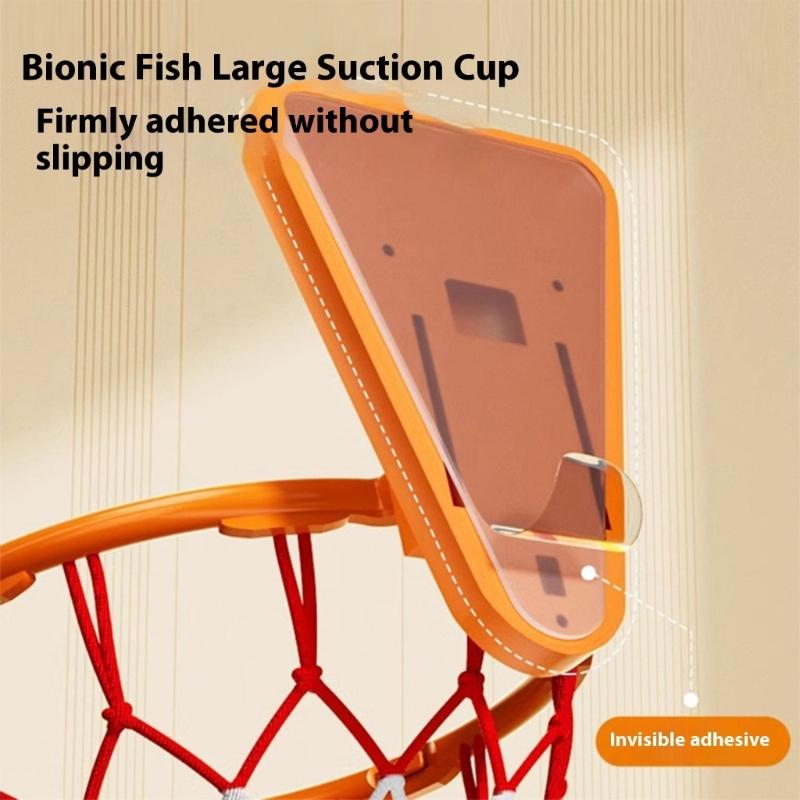 Foldable Indoor Training Basketball Rings Space Saving Wall Mounted Backboard For Kids Quiet Basketball Indoor Sports Toy