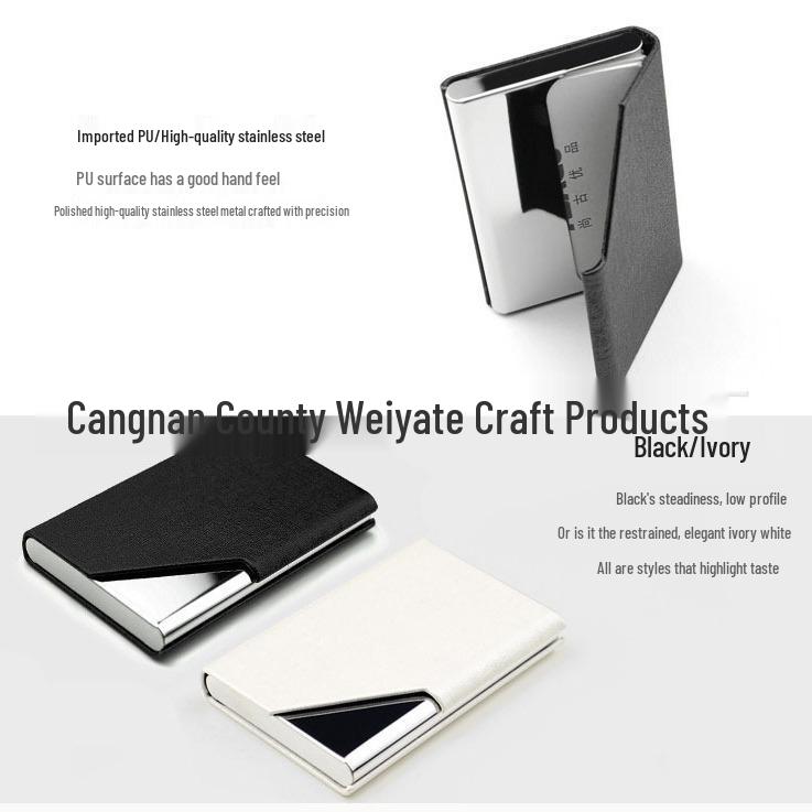Customized Korean Style Metal Business Card Holder - Portable and Fashionable