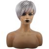 New Gradient Silver Grey Women's Short Hair Wig