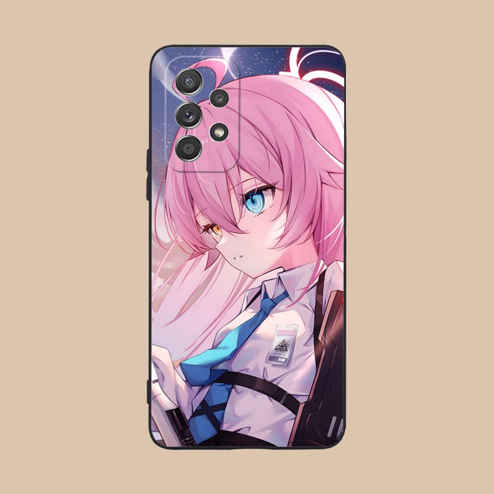 Blue Archive Takahashi Hoshino Matte Mobile Phone Case for Samsung Galaxy M55 54 42 35 34 33 32 23 22 15 14 13 12 F55 5G