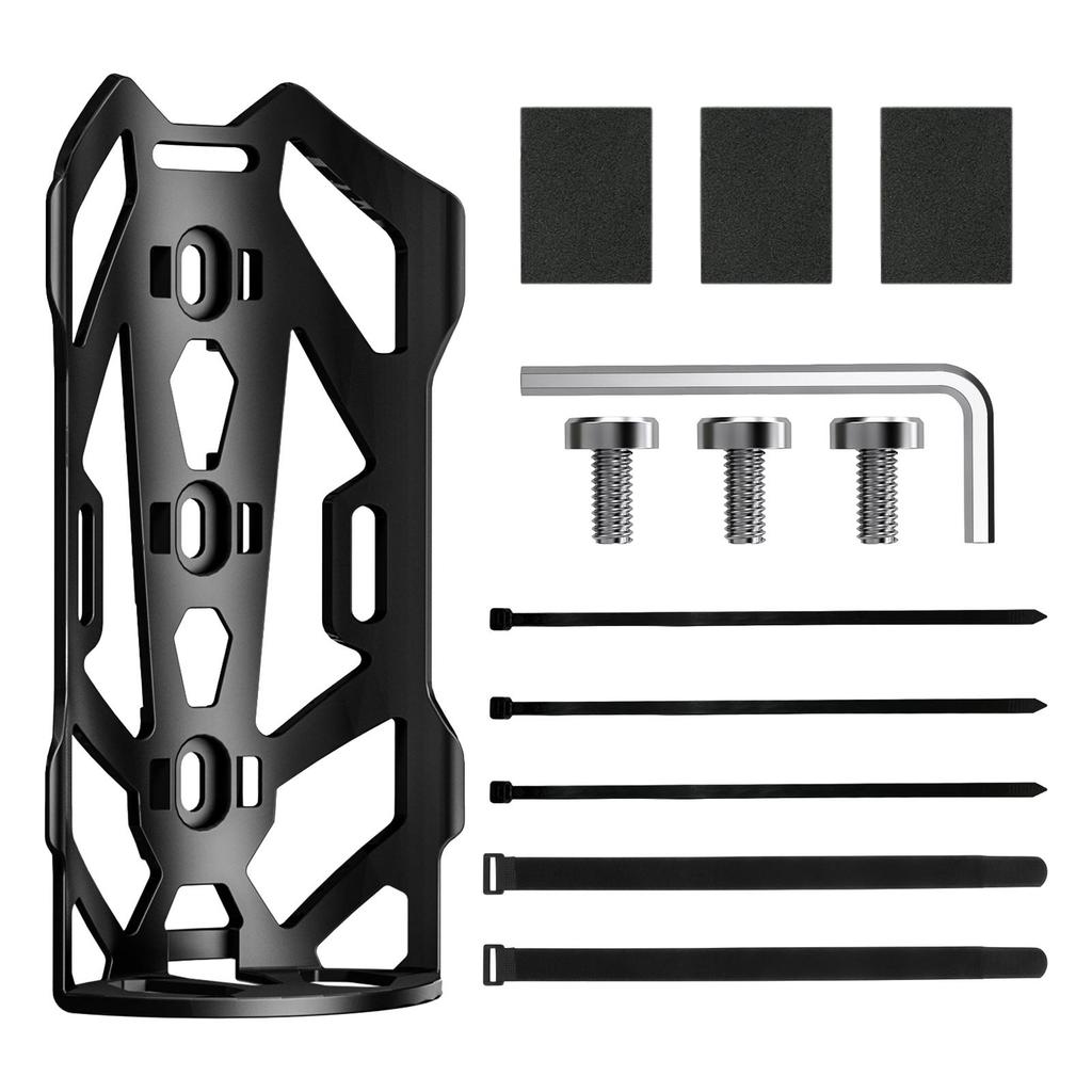 Bike Bag Holder Screw or Cable Ties Mounted Bracket Black Water Bottle Holder for Frame Front Fork Rear Fork Bicycle Accessories
