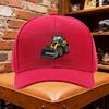Unisex Baseball Cap Unisexs Vintage Backhoe  Excavator Graphic Baseball Cap Adjustable Snapback Hat with Yellow Design for Outdoo