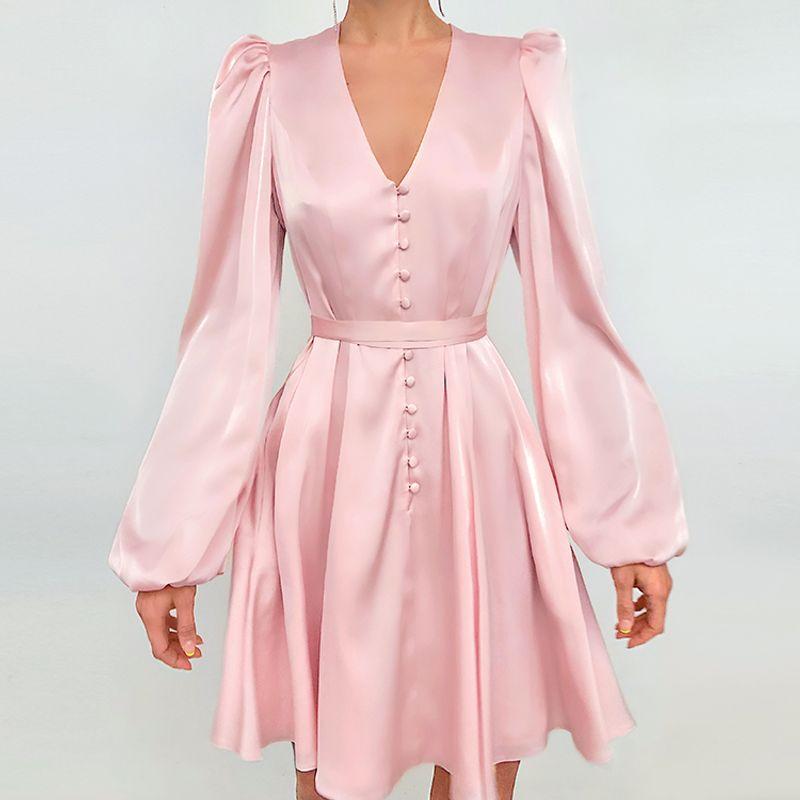 

Весна 2022 Тонкая и розовая французская юбка-шорты с высокой талией Женская одежда Мода Мода Милое платье с облегающей талией Pink M(Suggested 52.50 kg-57.50 kg)