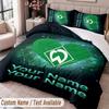 Werder Bremen FC Printed Bedding Set Custom Name Text 1 Duvet Cover 2 Pillowcases For Bedroom