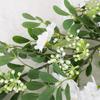 Fake Floral Artificial Pagoda Tree Flower Green Leaves Handmade Simulation Michelia Figo Real Touch Luxury Faux Flower Branch