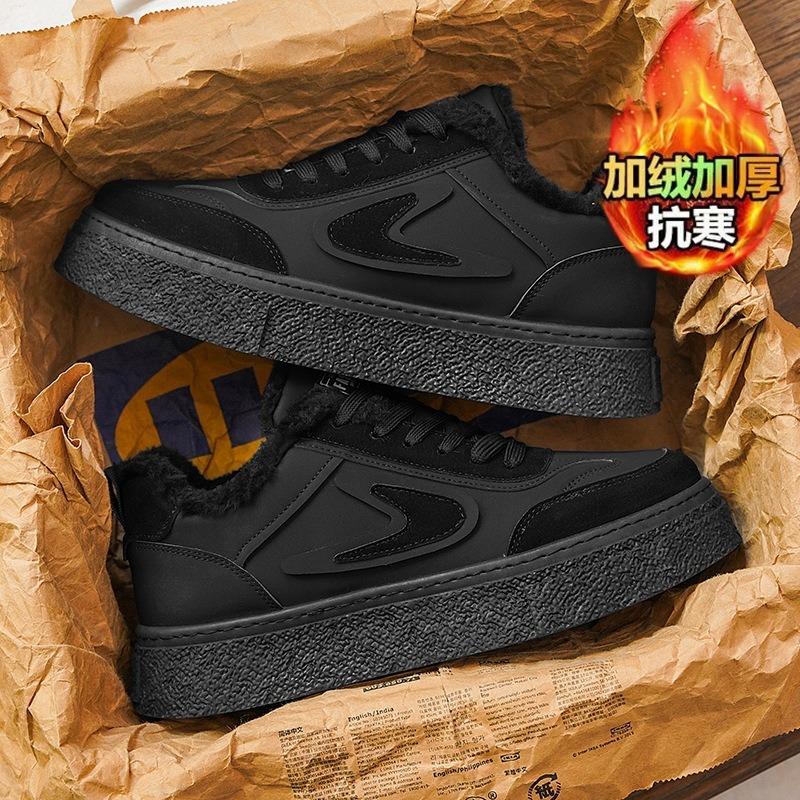 

Мужская обувь зима новая бархатная утолщенная универсальная теплая спортивная повседневная модная обувь нескользящая толстоподошвенная хлопковая обувь 39