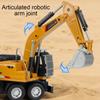 Alloy Excavator Mixer Truck Crane Transport Car Model Toy Music Light Doors Opened Engineering Vehicles Toys Collectible Item