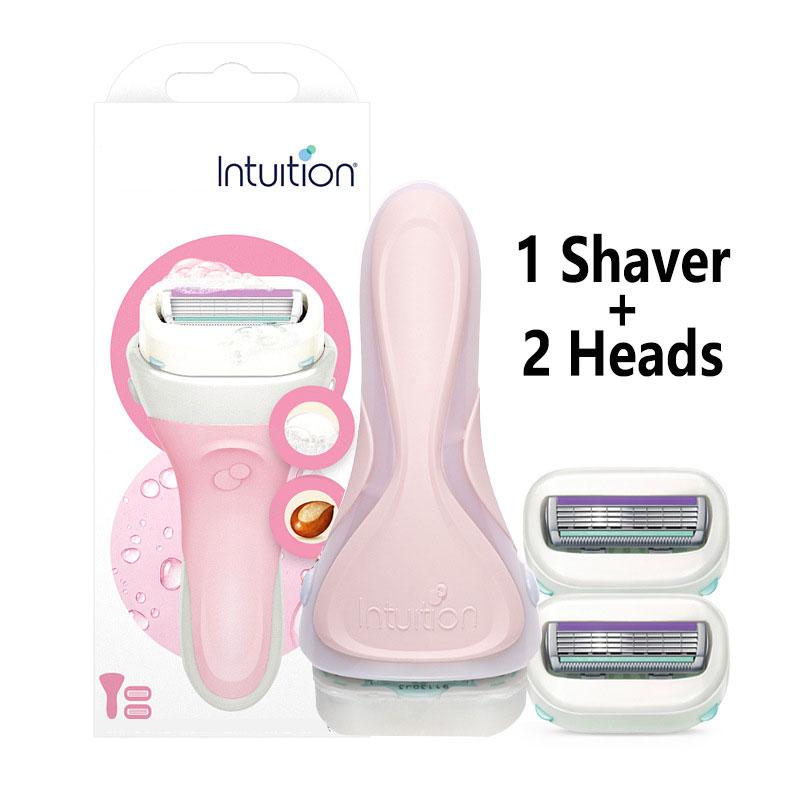 

[1 Бритва и 2 Головки] Ультрагладкая Бритва для Удаления Волос для Женщин Мужчин