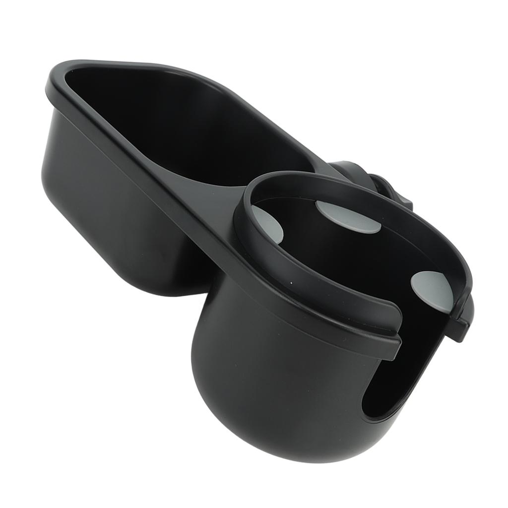 2 In 1 Stroller Snack Holder Universal Stroller Snack Catcher for Children Travel Daily Life Black