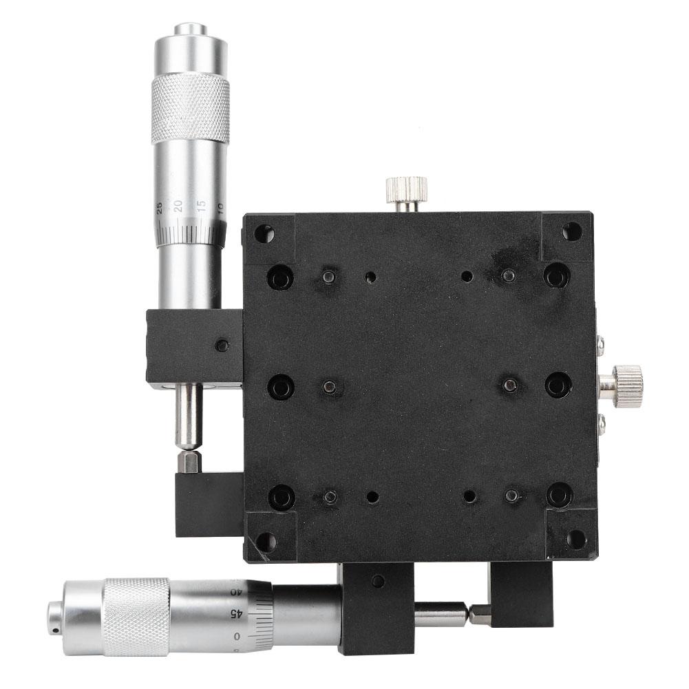 XY Micrometer Manual FinE Tuning Cross Roller Precision Linear Stages 80*80*40mm