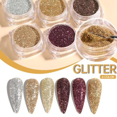 Polvere di Cristallo per Nail Art Diamante Spezzato, Paillettes Lucenti Micro-Diamante Miste Flash, Decorazioni Diamante
